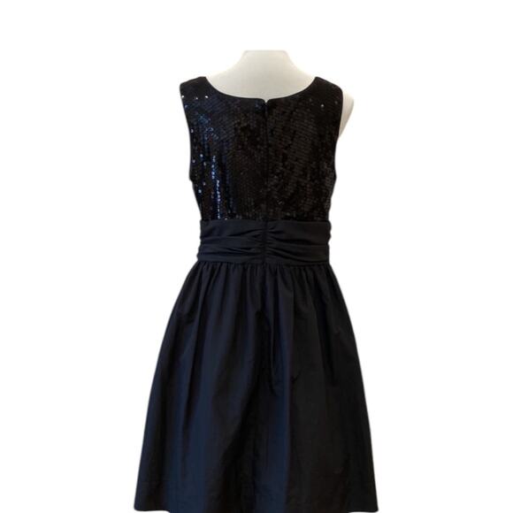 Vintage Black Cocktail Dress 16 Formal Homecoming Plus Size Dress Retro 50s - Picture 6 of 17
